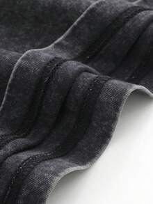 Men's Y2K Graphic Tees, Mens Clothes Summer Tops, Men Shirts, Men's Clothing, Vintage Washed Cotton 250 Years Of America 1776-2026 Patriotic Floral T-Shirt, Loose Fit For Women - 黑色 - 查看 2