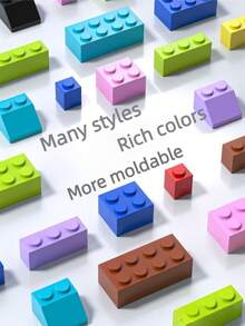 500PCS Adult-Friendly Small Loose Building Blocks Modular DIY Puzzle - Multicolor - View 4