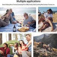 Tấm trải biển cỡ lớn 210x200cm, nhanh khô, bền chắc, chống cát, thích hợp cho du lịch, cắm trại, leo núi, dã ngoại, được làm từ sợi polyester. - Nhiều màu - Xem 6