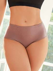 9-Pack Women's Multi-Color Cotton Briefs: Soft, Comfortable, Breathable, Skin-Friendly, Full-Coverage, Non-Riding, High-Waisted, Plus Size (S-XXL) - 彩色 - 查看 4
