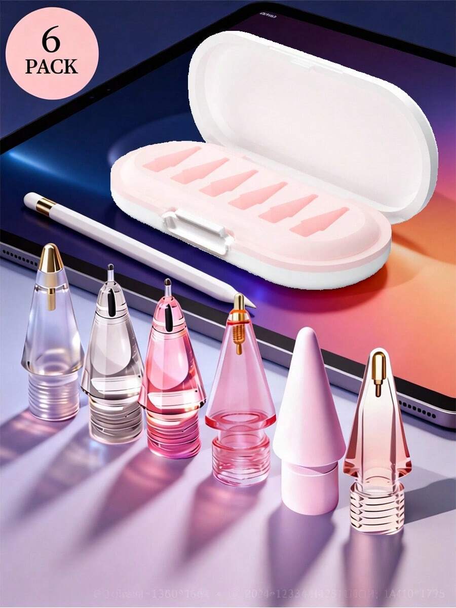 Puntas de repuesto para Apple Pencil Pro, mejoradas para Apple Pencil de 2da/1ra generación, lápiz digital USB-C y Crayon, control preciso, puntas duraderas, incluye estuche para puntas