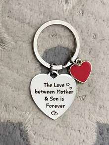 锌合金钥匙扣，儿子送给妈妈的生日/母亲节礼物，休闲、可爱、优雅的母亲节礼物 - 銀色 - 查看 9