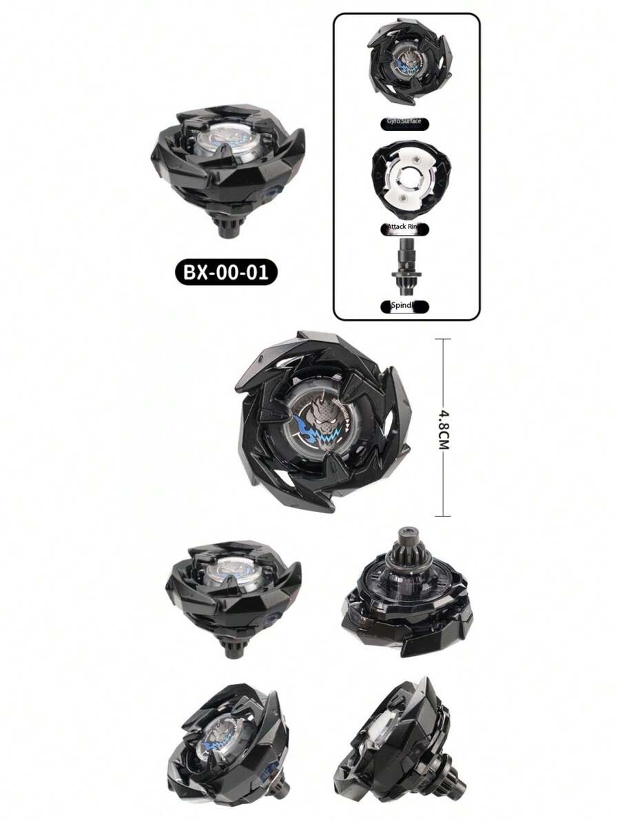 1 pieza Nuevo Lanzamiento Serie X Defensiva Multi-Estilo Peonza de Aleación de Batalla Juguete Fidget (Requiere Ensamblaje Propio) - Multicolor - Ver 1
