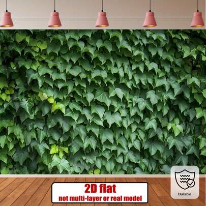 1 Bright Green Tropical Leaf Background Cloth, Perfect For Home Decoration Outdoor Party And Studio Props, Party Banner Background Cloth, Various Sizes And Scenes To Choose From.