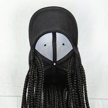 Mũ lưỡi trai bóng chày màu đen có thể điều chỉnh độ dài, mũ len dệt kim dùng hàng ngày cho cả nam và nữ. - màu đen - Xem 4