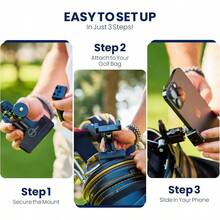 Record Your Swing Bag Phone Holder Clip To Your Bag No Equipment Needed Quick Setup Fits Any Cellphone - Standard - View 3