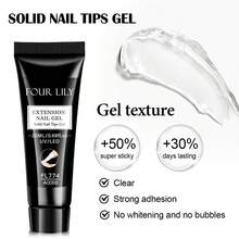 FOUR LILY 1/2/3 lọ keo dán móng tay dạng đặc 20ml, gel dán móng giả, keo dán 3 trong 1 trong suốt, gel dán móng giả siêu bền, gel acrylic siêu chắc cho việc nối móng, keo dán móng giả lâu trôi. - 20ml - Xem 8