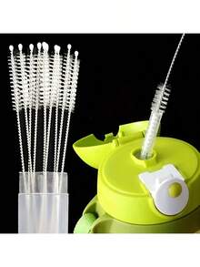 20pcs Metal Straw Cleaner - Extra Long Stainless Steel Brush For Cleaning Reusable Straws, Water Bottles And Pipes - 20pcs - View 1
