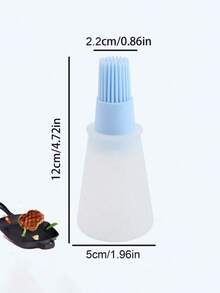 3pcs High Temperature Resistant, Silicone Oil Brush With Bottle, Kitchen Pancake Oil Brush, Barbecue Brush Without Shedding Hair - Multicolor - View 8