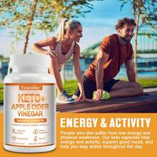 Keto + Apple Cider Vinegar, With Garcinia Cambogia - Support Digestive, Weight Management, Energy & Activity Health, 120 Capsules - 1 Bottle - View 6