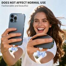 6 nút chặn bụi hình nơ đa năng dùng cho điện thoại thông minh Android & iOS - Bộ 6 chiếc, nhiều màu - Xem 4