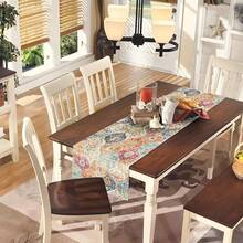 1 Buah Taplak Meja Hari Kemerdekaan Amerika, Dekorasi Meja Makan Dapur untuk Pesta Musiman dan Liburan, Dekorasi Pesta Rumah 33,08 x 182,88 cm - MultiWarna - View 4