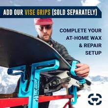 Snowboard And Ski Tuning Kit, With Iron, All - Temp Snowboard Wax, Angled Tuner File - Regular - View 10