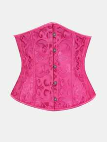 复古宫廷风多色提花束腰带，前扣式鱼骨强力塑形，适合万圣节、派对、婚礼、复古装扮 - 彩色 - 查看 73