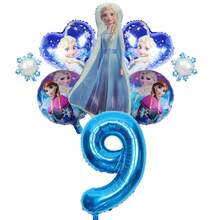 Blue Frozen Aluminum Foil Balloons For Birthday Party Decorations, Happy Birthday Balloon Set, Perfect Gender Reveal Party Wall Decor Balloon Kit - Balloon Set - View 12