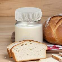 1 pieza / 2 piezas Paño de cubierta para fermentación de masa madre, cubierta de lino reutilizable, contenedor de fermentación de masa madre elástico, cubierta de tazón lavable de algodón. Adecuado para tarros Mason, cubiertas de tazón de masa madre, fermentación de masa. - Multicolor - Ver 2