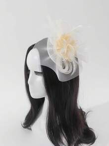 1pc Mini Hat, Suitable For Ladies, Cocktail Party, Festival, Wedding, Daily Wear - A - View 4