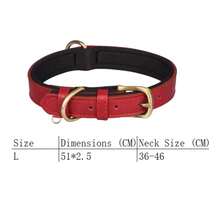 1pc Adjustable Brown PU Leather Dog Collar With Soft Microfiber Padding, Suitable For Small And Medium Dogs - Multicolor - View 11