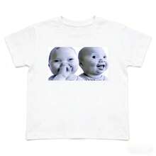 Funny T-Shirt With Smiling AI Baby Meme - Trắng-2 - Xem 11