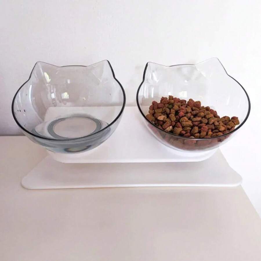 Pet Basic Bowls - White Double - View 1