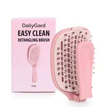 Hair brushes-UK+EU 1 lược chải tóc gấp gọn chống rối, dễ vệ sinh, tiện dụng cho nữ khi đi du lịch, phù hợp cho tóc ướt và khô, lược lông mềm chống tĩnh điện cho tóc xoăn, dày, gợn sóng và thẳng, dụng cụ chăm sóc tóc hàng ngày. - Nhiều màu - Xem 11