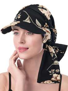 Khăn trùm đầu dành cho nữ, thích hợp để sử dụng sau hóa trị. - Mũ vành ngắn - Xem 10