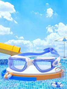 Swimming Goggles For Pool, High Definition, Waterproof, Anti-Fog, Suitable For Men And Women, Equipped With Integrated Waterproof Earplugs, Compact Swim Goggles - Multicolor - View 12