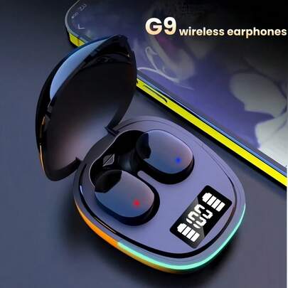 TWS无线耳机，触控操作，数字电量显示，高清音质，动态音效，支持语音通话，时尚运动耳机