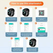 1.83" High Definition Display Smart Watch, Voice Control, 260mAh Large Battery, Bluetooth Call & Music, Practical Reminder Functions, Suitable For Commuting, Leisure, Fitness And Daily Wear - View 8
