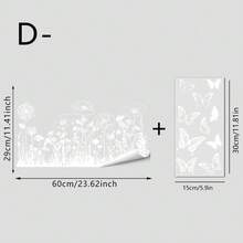 Bộ 1/4 miếng dán cửa sổ hình hoa bồ công anh trắng, kiểu dáng tĩnh điện. Thiết kế nghệ thuật bướm bay và hoa. Miếng dán kính không cần keo, có thể tái sử dụng, thích hợp cho cửa hàng, phòng ngủ, phòng tắm. - Nhiều màu - Xem 14