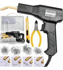 Plastic Repair Welder With 200 Staples, Black - 查看 1
