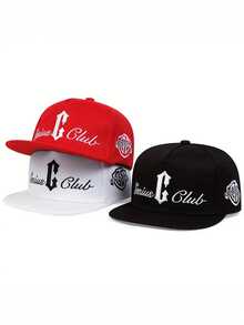 1pc Men's Fashion ACUSA Color Block Embroidered Hip Hop Cap, Fashionable Outdoor Adjustable Sun Protection Unisex Baseball Cap Snapback Hat For Spring, Autumn, Casual Street Cute Party Bohemian Polyester Embroidery Decoration Baseball Cap - ACUSA - View 15