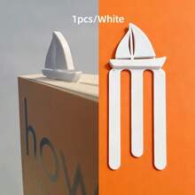 Marcapáginas de vela impreso en 3D, un imprescindible para los amantes de los libros, con un diseño de clip de página minimalista, accesorio de escritorio de moda, regalo de lectura, adecuado para novelas, libros de texto y cuadernos, hermosa decoración de libros para el hogar y la oficina, y regalo del Día de la Madre - Multicolor - Ver 4