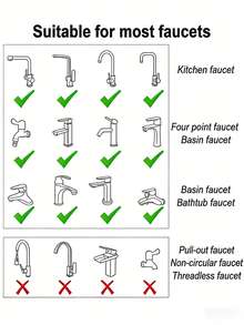 Multifunctional Kitchen Faucet Extension Nozzle - 360-Degree Rotating, Splash-Proof Faucet Extender. Features A Water-Saving, High-Pressure, Anti-Splash Design With An Adjustable Extension Mechanism And A Swivel Spout Offering 3 Distinct Spray Modes. - Multicolor - View 12
