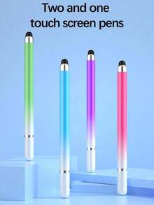 1pc Universal Alloy Dual-Tip Capacitive Stylus Pen, Suitable For IPad, Smartphone, Tablet - Multicolor - View 3