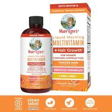 Mary Ruth's Morning + Hair Growth Bundle – 2-In-1 Morning Multivitamin & Hair Formula For Thinning Hair | Clinically Tested To Support Thicker Hair, Energy & Skin Health | Vegan, Non-GMO, Gluten-Free – 60-Day Supply - Mary Ruth's Daily Liquid Hair Formula - View 6