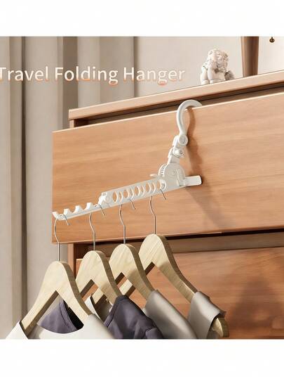 다기능 접이식 여행용 옷걸이 - 휴대용 공간 절약형 옷걸이, 강력한 하중 지지력, 여행, 출장, 크루즈, 캠핑, 호텔 및 가정용으로 이상적입니다. ABS 소재 옷걸이. 컴팩트한 접이식 디자인으로 수하물 공간을 최대화하며, 접었을 때 부피가 작아 공간을 차지하지 않고 여행 가방에 쉽게 넣을 수 있습니다. 다중 시나리오 디자인으로 호텔 객실 문, 옷장 봉, 욕실 손잡이, 심지어 의자 등받이에도 완벽하게 사용할 수 있습니다.