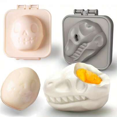Skull-Dinosaur Skull Egg Mold - Dinosaur Fossil Shaped Egg Press Mold, Plastic Egg Mold