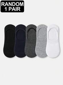 1/5 Paar atmungsaktive, mehrfarbige Business-Casual-Sport-Knöchelsocken aus Baumwolle für Herren - Verschiedenfarbig - Übersicht 8
