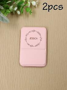 Customized Name Mirror, Personalized Folding Makeup Mirror, Portable Floral Beauty Accessory For Travel Handbag, Gift For Her - Multicolor - View 13