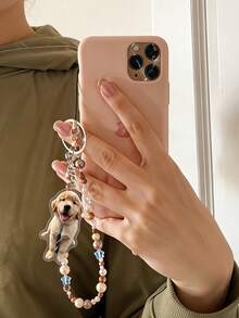 定制宠物钥匙扣，个性化宠物钥匙扣，定制照片钥匙扣，照片定制] 定制宠物钥匙扣吊坠小猫狗狗照片定制纪念品亚克力小饰品，定制猫咪照片钥匙扣，狗狗钥匙扣，以及狗狗纪念礼物。 - 彩色 - 查看 7