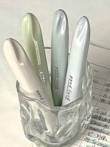 4支/套 高品质荧光笔，多巴胺荧光笔，学生专用，大容量轮廓标记笔，适合学生课堂奖励、返校礼物、派对礼品和课堂笔记 - 套裝 - 查看 4