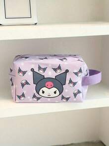 SANRIO 朋友卡通可爱化妆包，带提手洗漱包，大容量旅行收纳包，适合 Melody，多种设计 - 彩色 - 查看 6