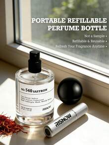 RISNOW 540 Saffron Perfume 50ML Presents A 5ML Dispenser, Inspired By B. Accarat R. Ouge 540, Exquisite Gift Box Packaging, Suitable For Men And Women, Suitable For Giving To Friends, Family, Etc. As Gifts For Festivals, Birthdays, Anniversaries, You Can Use Paraben Free In Parties, Parties, And Dates - 東方香調 - 查看 5
