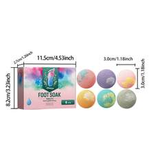 south moon 18pcs Natural Ginger & Sea Salt Foot Soak Balls, Relaxing Ginger Essential Oil Fizzy Pedicure Balls For Daily Foot Care, Stress Relief, Soften Dry Cracked Feet, Home Spa Foot Care For Women & Men - Fresh Floral Fragrance - View 9