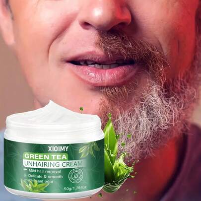 Xioimy 绿茶脱毛膏，温和植物配方，轻松脱毛，无忧无虑，是父亲节和清凉夏日的理想之选。脱毛膏，身体脱毛膏