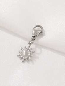 1pc Stainless Steel Sun Pendant With Lobster Clasp 18K Gold Plated Charms DIY Bracelet Necklace Findings Jewelry Making Accessories - Pendants - View 6