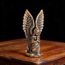 Best Selling - Brass Angel Wings Figurine - Decor - Home Decoration - Tea Pet - Craft - Statue Ornament - Gift For Men - Gift For Women - Small Gift - Multicolor - View 4