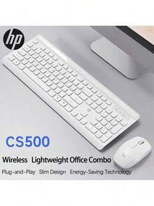 HP Ultra-Thin Wireless Keyboard And Mouse Set, Quiet, Auto Sleep Mode, Power Saving, Compatible With Laptop, Desktop, Office & Home Use - View 2