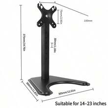 14-32 Inch Monitor Desk Stand, Computer Screen Stand, Large Base Stable Adjustable Height Monitor Stand, Suitable For Gaming, Office Work, And Meetings, Effectively Relieving Neck Discomfort Caused By Looking Down At A Monitor That Is Too Low, No Drilling Required-Won'T Damage The Desk, Widened, Weighted Base | Anti-Slip & Anti-Tip - Multicolor - View 8